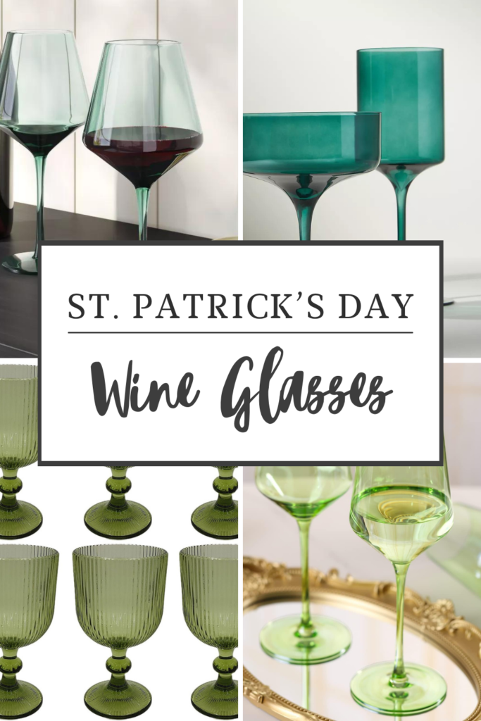 St. Patricks Day Wine glasses