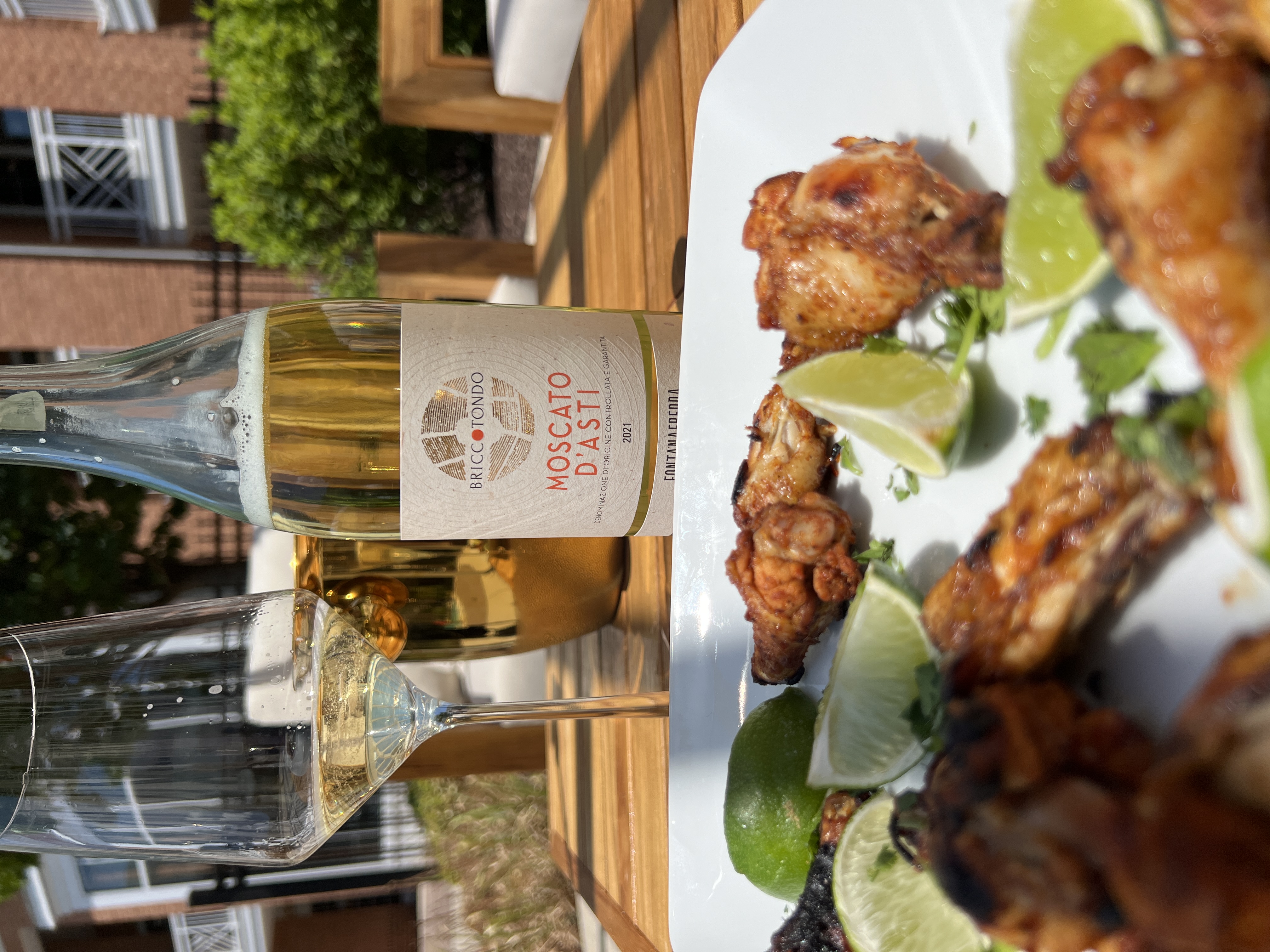 Honey Lime Wings & Moscato d'Asti DOCG 