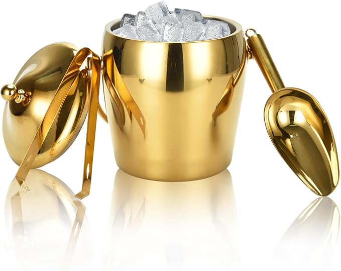 gold ice bucket